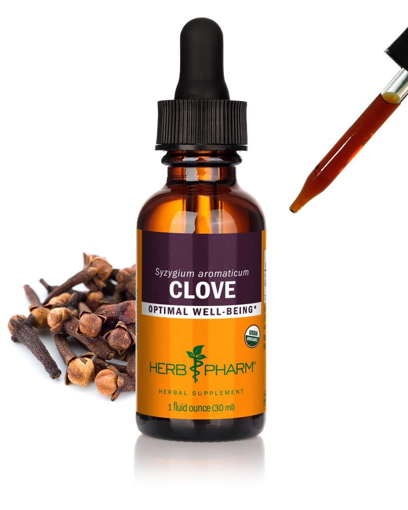 Kräuter Pharm Certified Organic Clove Liquid Extract - 1 Unze