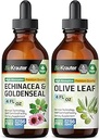 BIO KRAUTER Echinacea mit goldener Tinktur 4 Fl. Oz. & Olivenblatt Tinktur 4 Fl. Oz.