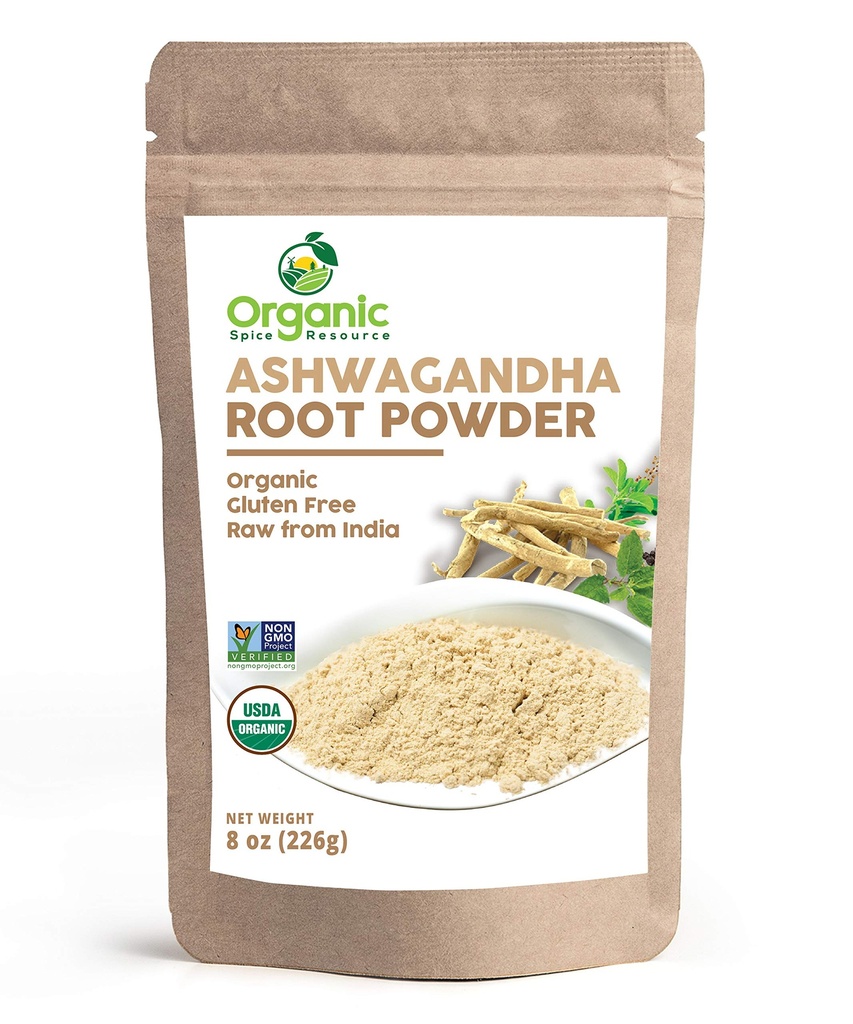 Bio Ashwagandha Root Powder -8 Unze | Lab Getestet für Reinheit | Raw aus Indien, von SHOPOSR (8 oz)
