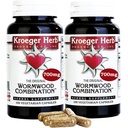 Kroeger Kräuter Produkte, Wormwood Kräuter, Black Walnut, Clove, Quassia, Worm Wood Detox Cleanse - Wormwood Capsules, Non-GMO, Glutenfrei, keine Konservierungsstoffe oder Füllstoffe - 200 Kapseln, Made in USA