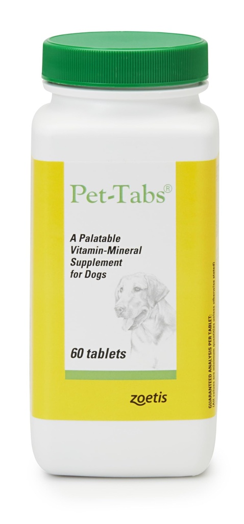 Pet-Tabs Multivitamin und Mineralische Ergänzung für Hunde, Kautablett, 60 Count Bottle
