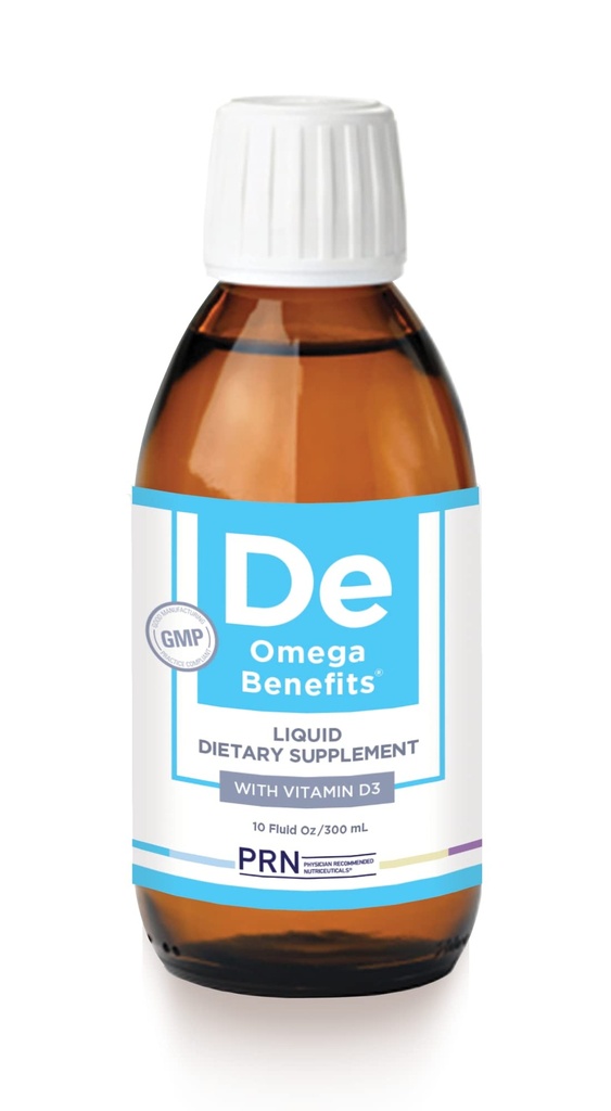 PRN DE Omega Vorteile Flüssige Ergänzung - 10 oz, 60-Day Versorgung - Re-Esterified Omega 3 Triglycerid Form mit 1680mg EPA, 560mg DHA & Vitamin D für trockene Augenunterstützung