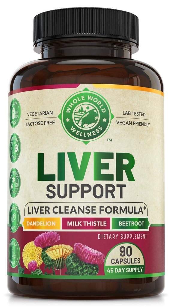 Advanced Liver Cleanse Detox & Repair Formel mit Milchdistel. Liver Detox & Support Supplement für Damen und Herren, USA Made. Liver Repair & Detox Support, 512mg