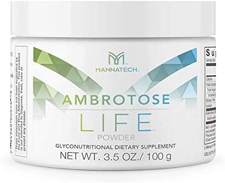 Immununterstützungsergänzung, Mannatech Ambrotose Life (Powder) 100g, unterstützt Cell-to-Cell Kommunikation und eine gesunde Immunabwehr, mit Manapol Powder Pure 100% natürliche Aloe Vera Ergänzung