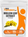 BulkSupplements.com Mullein Leaf Extract - Verbascum Thapsus, Mullein Supplement - Herbal Supplement for Immune Support - Gluten Free, 1g per Serving, 100g (3.5 oz) (Pack of 1)