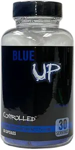 CONTROLLED LABS Blue Up Test Boost, Tribulus Terrestris, Avena Sativa, Eurycoma Longifolia, Natürliche Koffein, Stärkungsausgleichsergänzung - 30 Portionen