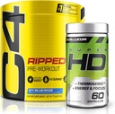 C4 Ripped & SuperHD, The Thermogenic Bundle, C4 Ripped Pre Workout Powder, ICY Blue Razz 30 Servierungen + SuperHD mit Capsimax und Green Tea Extract, 60 Servierungen