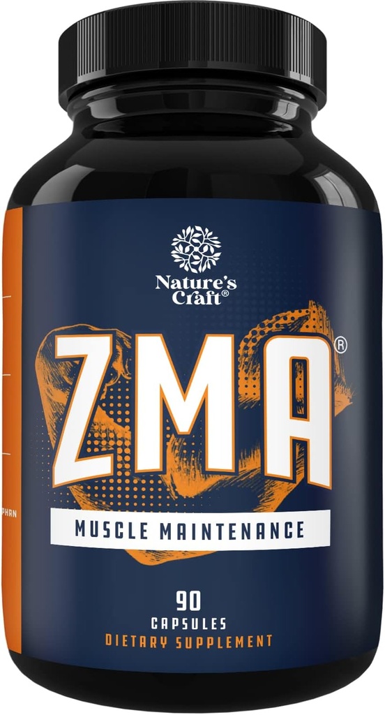 Post Workout Recovery ZMA Supplement - ZMA Ergänzungen für Männer und Frauen Muskel Erholung mit Zink Magnesium Vitamin B6 5HTP und BioPerine für verbesserte Absorption - Muskelwachstum Mineral Complex