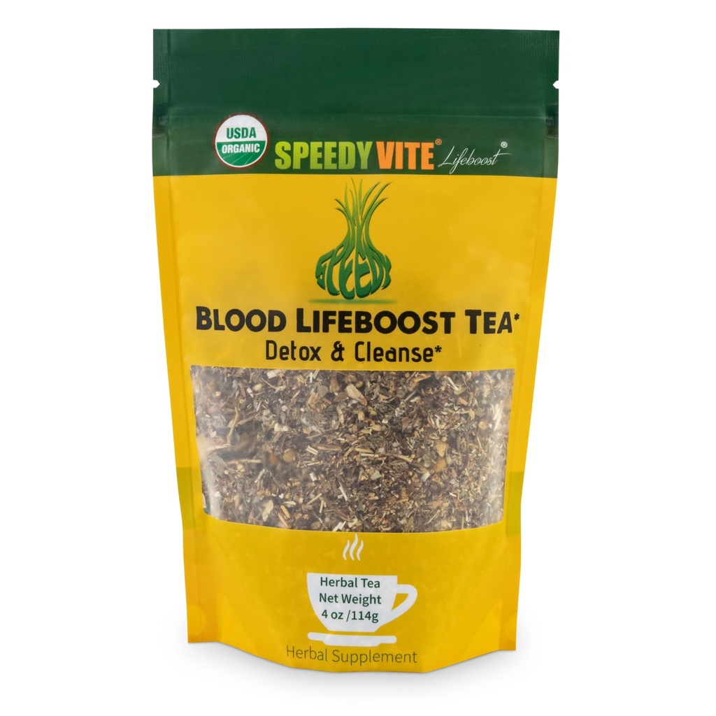 SpeedyVite® Blood Lifeboost Tea | Cleanses & unterstützt die natürliche Entfernung von überschüssigen Abfallchemikalien aus dem Blutstrom* | Enthält Echinacea, Kamille und mehr