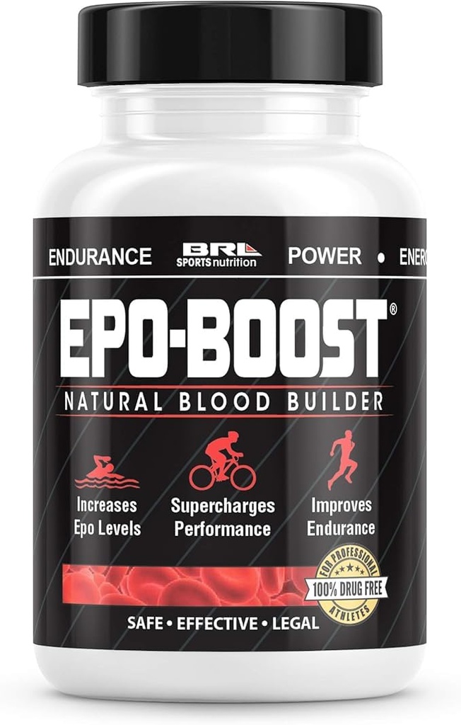 Natural Blood Builder Eisen Supplement. RBC Support Made in USA mit Echinacea & Dandelion Root hilft VO2 Max, Energy, Endurance (1-Pack)