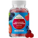 Fiber Gummies für Erwachsene - Chicory Root Supplement mit präbiotischer Unterstützung für Gut & Verdauungs-Gesundheit - Soluble Digestion Capsules for Stomach Regulation & Immune Aid - Sugar Free & Vegan - 120 Count