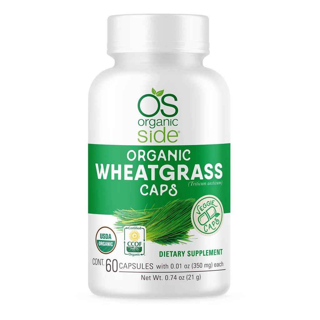 | Organic Wheatgrass Kapseln | 60 Count | USDA Certified Organic, Non-GMO, Vegan Ergänzung für natürliche Energie Boost, Immununterstützung und Wellness