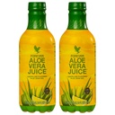 Forever Living - Aloe Vera Juice - Lemon Lime Flavor mit Pure Inner Leaf Gel - Unterstützt Verdauung und Immunität - 1L Jeder (Pack von 2)