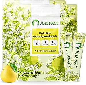 JOISPACE Elektrolyt-Getränk Mischung mit Tee Polyphenole | Schnelle Hydration & Elektrolyte Boost | Non-GMO, Vegan, Gluten-Free | Pomelo Tee, 32 Servierungen