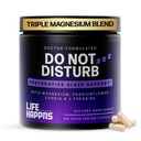 Life Happns Nicht stören Schlafhilfe für Erwachsene Natürliche Beilage mit L-Theanin, Magnesium, Leidenschaft Blume & Evodia Frucht für restaurative Schlaf Melatonin-frei, Non Habit-Forming, 60 Kapseln