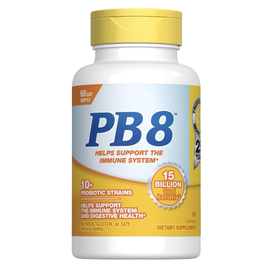Ernährung Jetzt PB 8 Probiotisches Immunsystem und Verdauungsunterstützung* Nahrungsergänzungsmittel, 60 Zähler