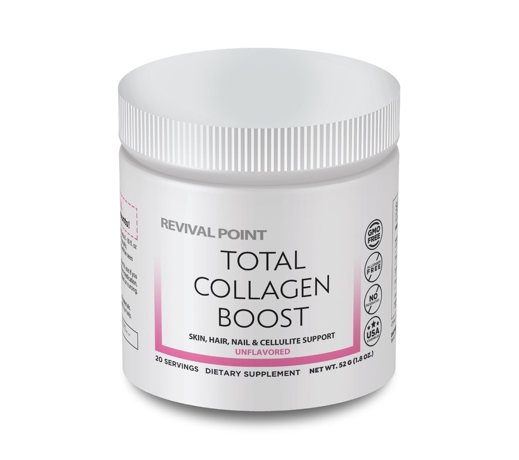 Total Collagen Boost mit Verisol® Bioactive Collagen Peptide Peptide Powder, Hyaluronsäure & Marine Collagen