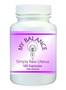 Simply Raw Uterus Glandular for Women's Health. Raw Bovine Uterus Glandular 100 Capsules for Hormonal Support.
