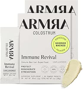 ARMRA ColostrumTM Pulver | Unflavored ARM Gut Gesundheit & Bloating | Haut & Haar | Immunität | Keto, Gluten & Fat-Free | 60 Portionen