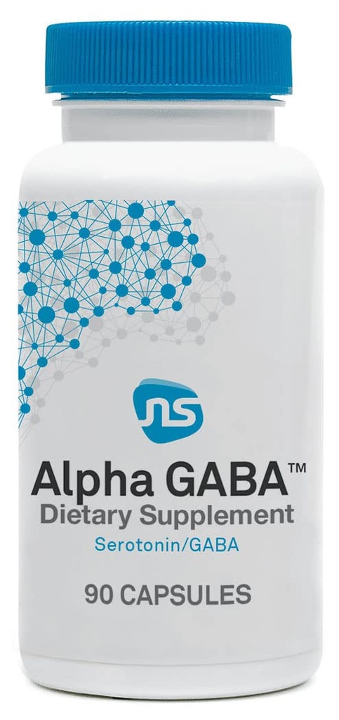 NeuroScience Alpha GABA-Ergänzung - Non-Drowsy Calm Aid mit Vitamin B6, Lemon Balm, Sensoril Ashwagandha & L Theanine Supplement - Helfen Sie Beruhigung, Tag oder Nacht (90 Kapseln)