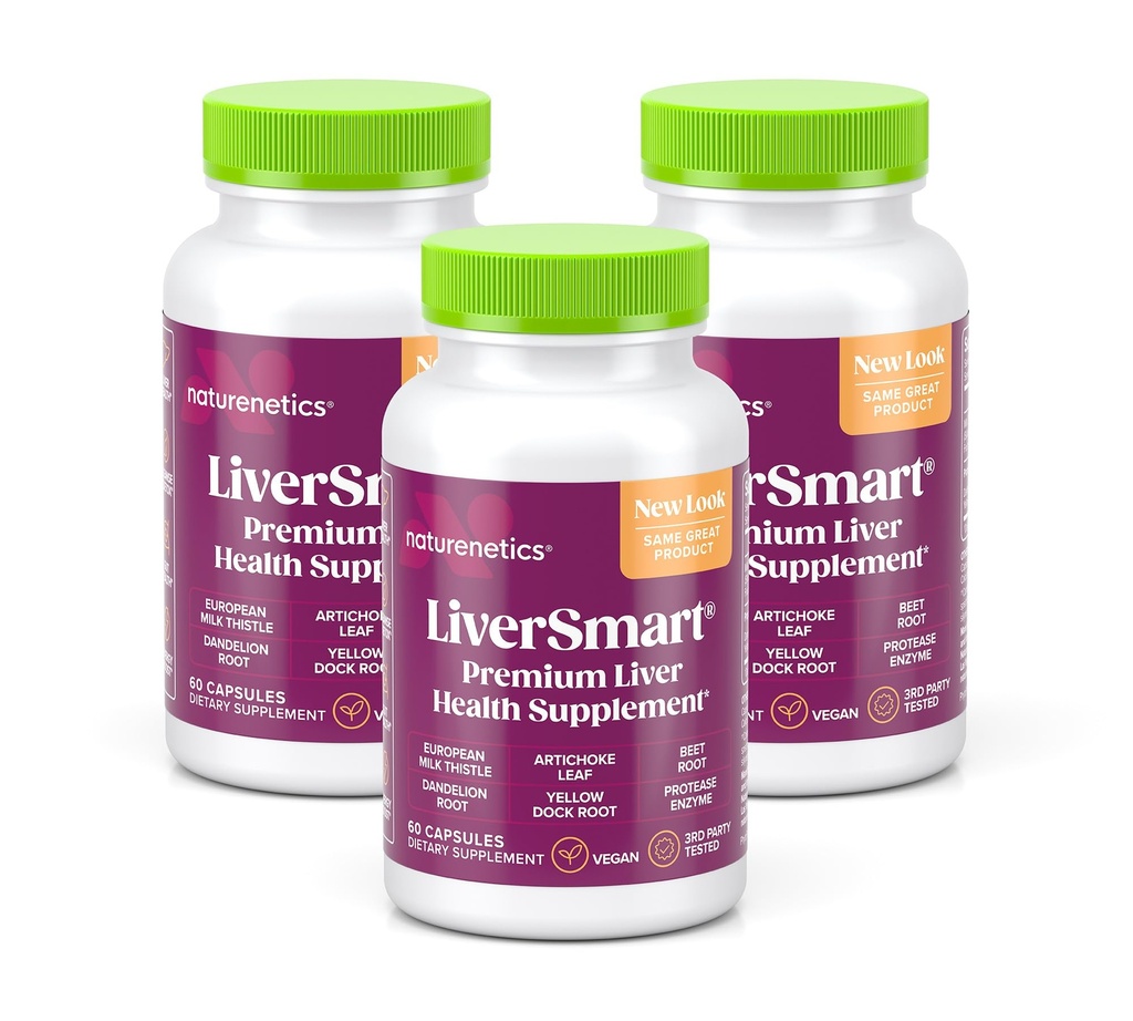 LiverSmart - Liver Cleanse & Repair Formula mit European Milk Thistle, Silymarin, Artichoke, Dandelion, Yellow Dock Root, Beet Root - Ergänzung zu Aid, Renew und Support Liver Health (3)