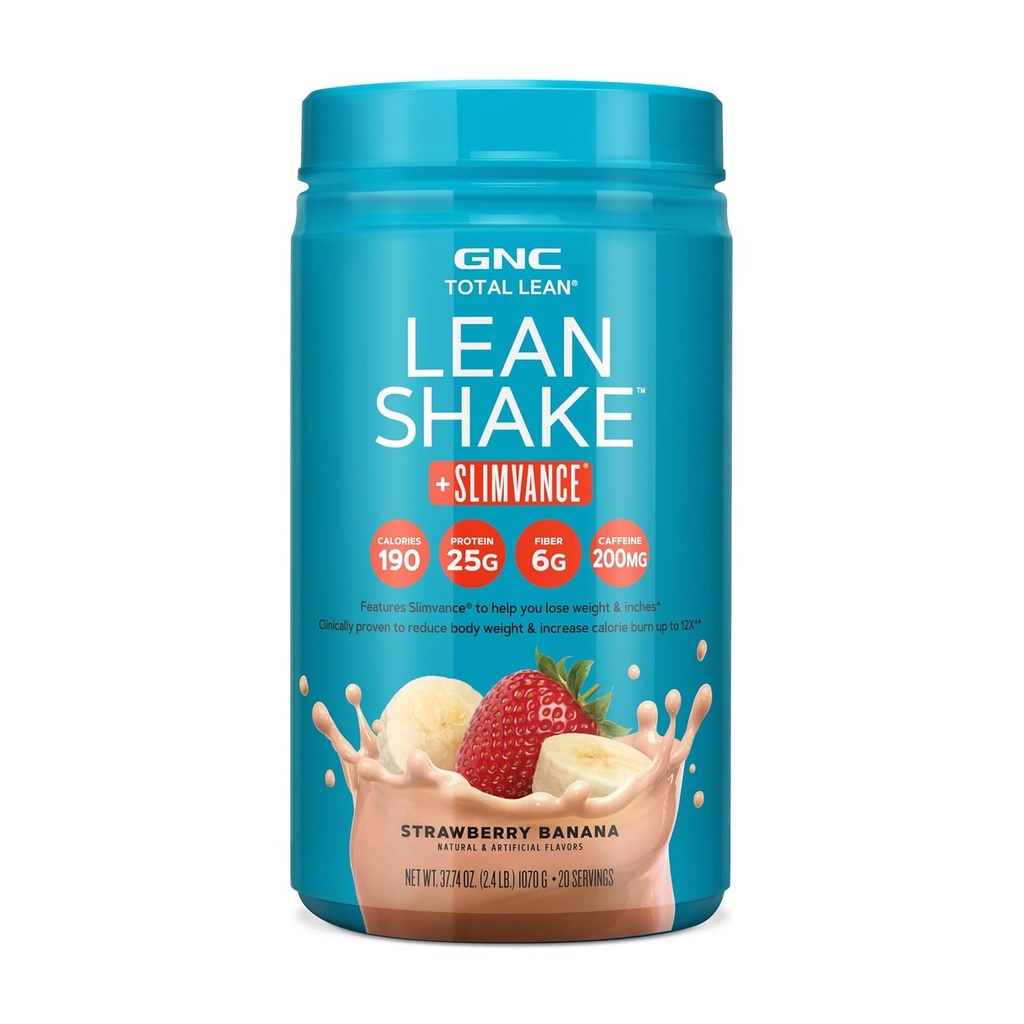 GNC Gesamte Lean Shake + Slimvance Stim - Erdbeer Banana (20 Servierungen)