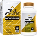True Athlete ZMA mit Theanin – unterstützt Muskelrückgewinnung, Stärke & Schlaf – Zink, Magnesium, Vitamin B6 & Theanin Formel für Entspannung & Leistung (90 Kapseln)