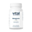 Vital Nährstoffe Melatonin 3mg | Vegan | Low-Dose Melatonin | Schlaf-Ergänzung zur Unterstützung des natürlichen Schlafzyklus des Körpers* | Gluten, Dairy, Soy Free | 60 Kapseln