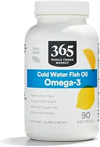 365 von Whole Foods Market, Lemon Omega-3 Softgels, 90 CT