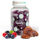Troop Reishi Mushroom Gummies - Beruhigende Gummi für Erwachsene und Kinder - Fokus-Ergänzung für Stress, Entspannung, Immununterstützung - 4000mg Triple-Extrakted Fruiting Body - Mixed Berry, 60 Count