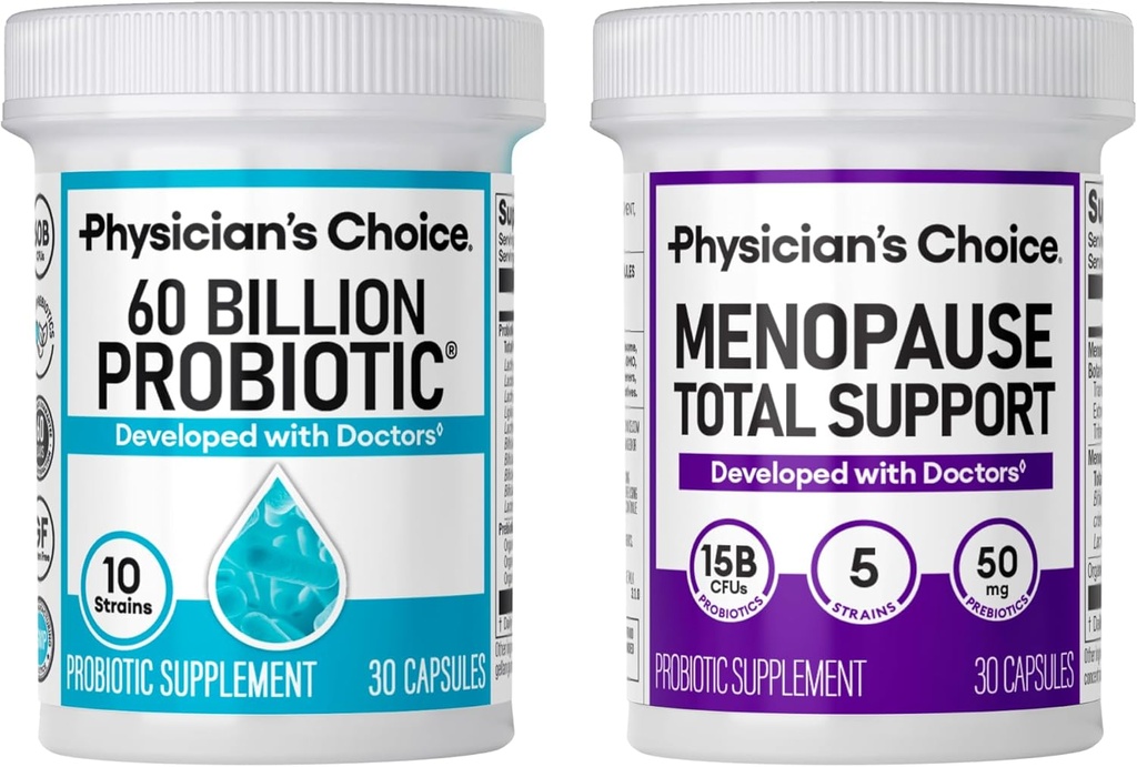 Physicians CHOICE Menopause Support + Verdauungshilfe Bundle - 30ct