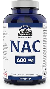 Summit Supplements - NAC Supplement 600mg, Nac n-Acetyl Cystein, unterstützt Antioxidans Glutathione Levels, Immunsystemunterstützung, Liver Support - Produkt von Kanada - 150 Kapseln