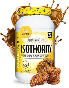 Nutrithority Isothority Whey Protein Isolate, Churro, 2 lb - Ultra-absorbierbare verzweigte Kette Aminosäuren (BCAA) Pulver mit 25g Protein Per Serving, Low Carb - Muskel- und Accelerate Recovery bauen