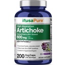 NusaPure Artichoke 20:1 Extrakt, 600 mg Äquivalent zu 12.000mg 200 Veggie Kappen (Non-GMO, Glutenfrei)