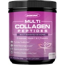ZEBORA Multi-Kollagen-Pulver für Frauen – hydrolysierte Collagen-Peptide mit D-Mannose & Women's Probiotics – Unterstützt Haut, Haare, Nägel und Urinary Tract Health, Unflavored, 35 Servierungen