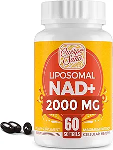 2000 MG NAD Ergänzung, Liposomal NAD+ mit hoher Absorption, Effizient Than Nicotinamid Riboside, Pure & Plus Boosting Supplement, Aging Defense, Metabolism & Cellular, 600 Softgels