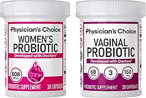 Physicians CHOICE Feminine Power Duo Bundle - Vaginal Probiotic + Womens Probiotic