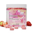 Collagen Peptide Gummie für Frauen,120 Zuckerfrei hydrolysiert, Extrastärke 2500mg Protein Typ I,II,III,V,X mit 15000mcg Biotin und Vitamin A B6 B12 C D E für Haar Haut Nagel