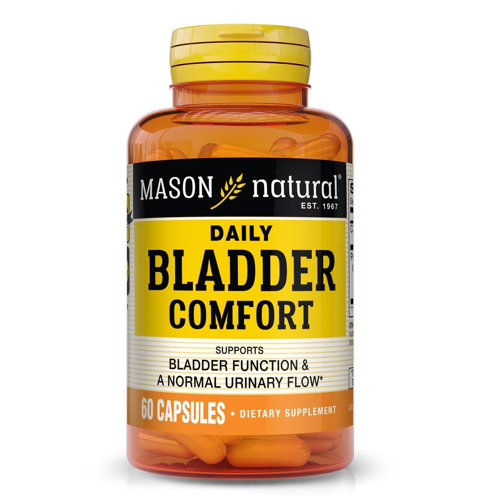MASON NATURAL Daily Bladder Comfort, 30,Day Supply mit Kalzium, Kürbis Seed, & Soy Germ zur Unterstützung normaler Blasenfunktion