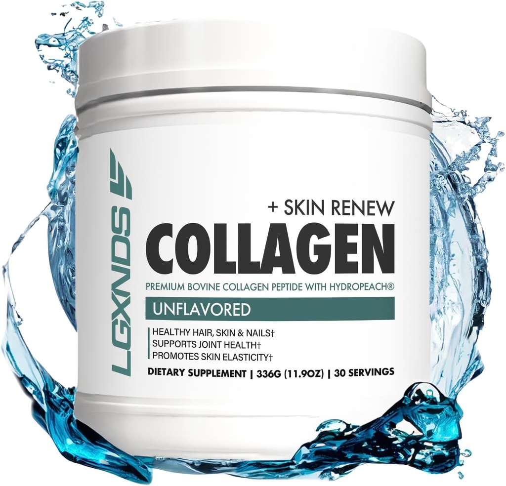 Collagen Powder, Hydrolysed Collagen Peptides, Grass-Fed, Non-GMO, Unflavored, 20g Protein pro Servierung, unterstützt Haut, Haar, Nägel, Gelenke & Gut Gesundheit, Keto & Paleo-Friendly, 30 Servierungen