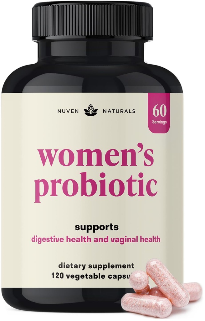 3-in-1 Womens Probiotic - 60 Portionen - 12 einzigartige Strainen, Präbiotika, D-Mannose, & Cranberry für Verdauungsgesundheit, Vaginale Gesundheit & Immununterstützung - Präbiotika und Probiotika für Frauen | pH Balance