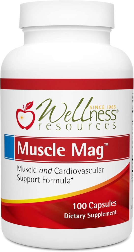 Muskel Mag - Highly Absorbable Magnesium Formel für Muskel-Hath - mit Magnesium Malat & Glycinat (100 Kapseln)