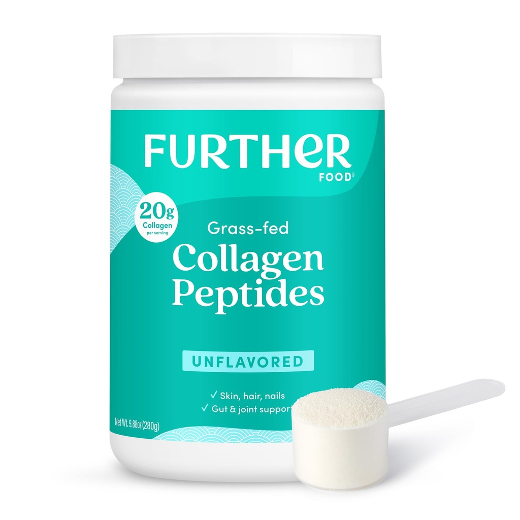 Weitere Lebensmittel Unflavored Collagen Peptides Powder, Grass-Fed Weide-Raised Hydrolyzed Typ 1 & 3 Protein, Gut Health + Joint, Haar, Haut, Nägel, Paleo Keto Sugar-Free 9.88 oz