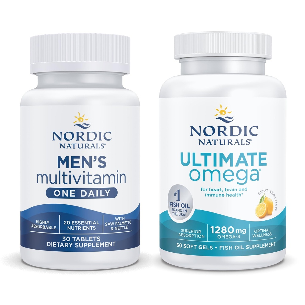 Nordic Naturals Starter Pack - Herren Multivitamin One Daily, Ultimate Omega
