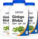 Nutricost Ginkgo Biloba 120mg; 240 Kapseln (3 Flaschen)