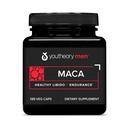 Youtheory Men's Maca - Vegan Maca Supplement für Herren - Unterstützt Energie, Stamina & Endurance* - Dairy, Soy & Gluten Free - 120 Gemüsekapseln