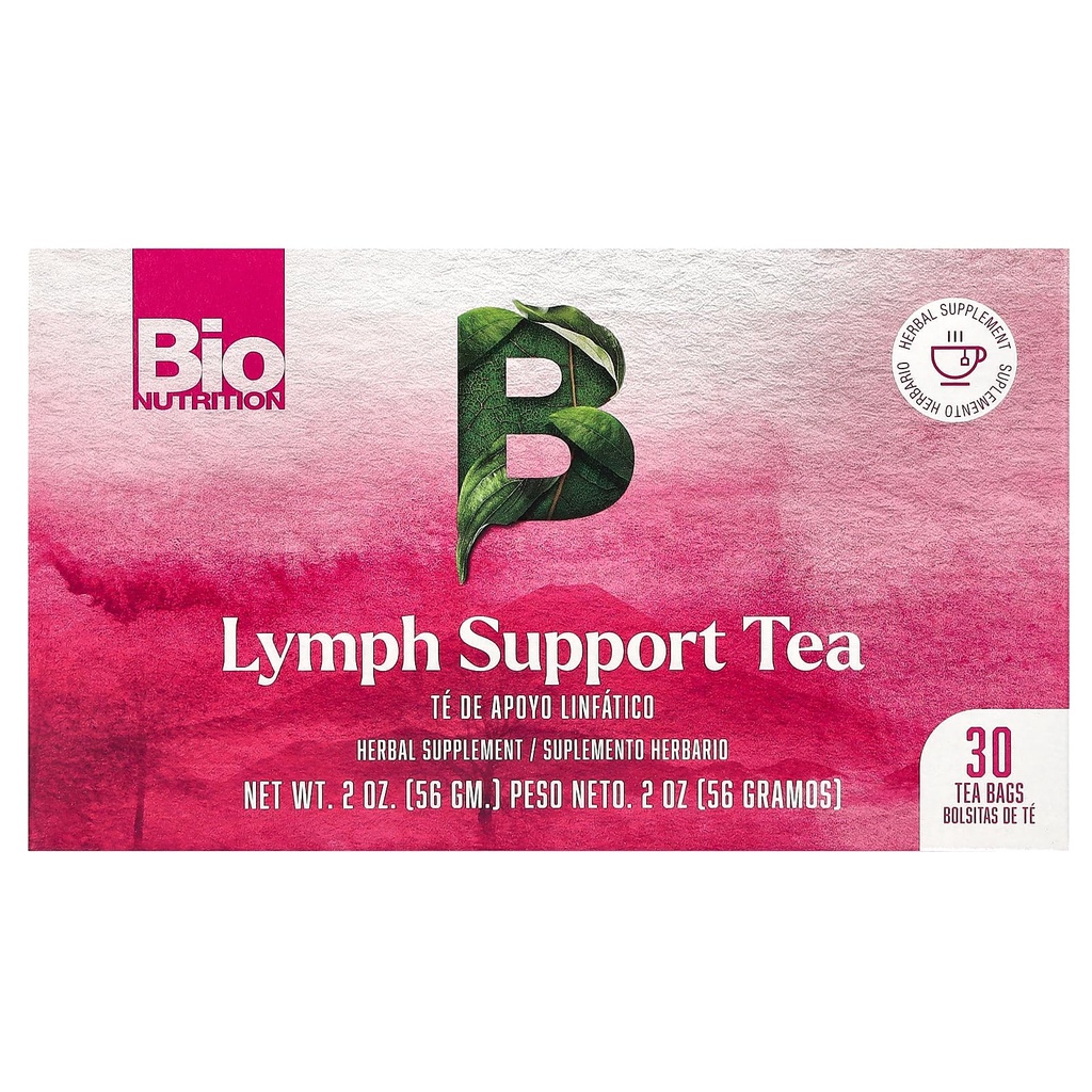 Bio Nutrition Lymph Support Tee, Koffeinfrei, 30 Teebeutel, 2 Unzen (56 g)