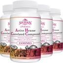 1500mg Liposomal aktive Hexose korrelierte Ergänzung, 480 Weichgel Beta-Glucans mit natürlichem Pilzextrakt, Immunsystem, Leberfunktion, Pflege T-Cell & Killer Cell Activity