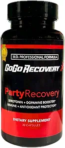 Party Recovery, 5-HTP 250mg, Serotonin Booster, Dopamine Booster, Kräuter, schneller Erholung, Festival, Rave