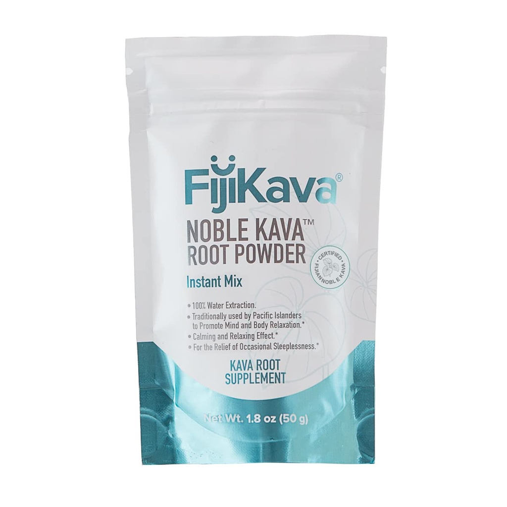 FijiKava Instant Kava Kava Pulver 50g – Premium Kava Root Powder mit hohem Kavalactongehalt – Natürliche Entspannungshilfe für Beruhigung, Stressentlastung und Schlafunterstützung – einfach zu bedienen